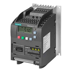 Преобразователь частоты Siemens v20 6SL3210-5BB13-7AV0 1ф с фил. 2.3А 0.37кВт 220В